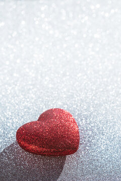 Sparkly red heart