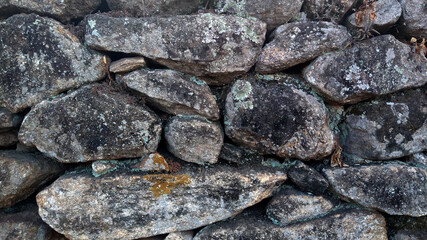 Closeup on stone wall texture