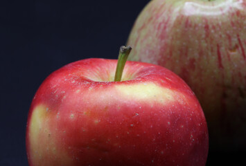 close-up of a organic and fresh apple