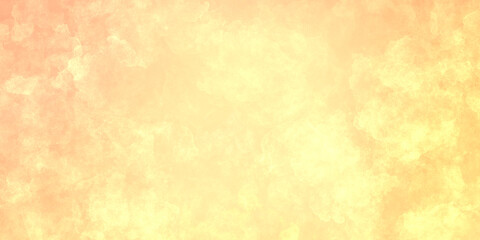 Bright magical sunny abstract yellow background with spots of paint, small texture. A space effect with a light spot in the middle.