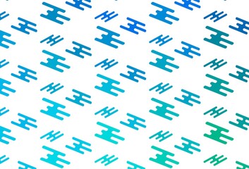 Light Blue, Green vector template with repeated sticks.