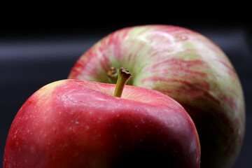 close-up of a organic and fresh apple