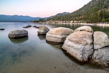 beautiful sierra scenery at lake tahoe california