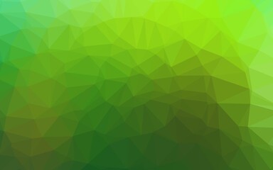 Fototapeta na wymiar Light Green vector low poly cover. Colorful illustration in Origami style with gradient. Polygonal design for your web site.