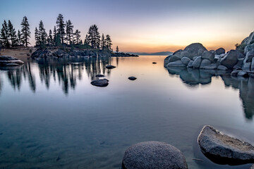 beautiful sierra scenery at lake tahoe california