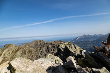 Tatra Mountains - View on Skrajny Granat (Extreme Grenade) - part of Orla Perc (Eagle Trail) - the most dangerous mountain trail in Poland