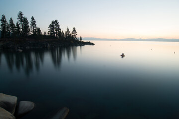 beautiful sierra scenery at lake tahoe california - obrazy, fototapety, plakaty