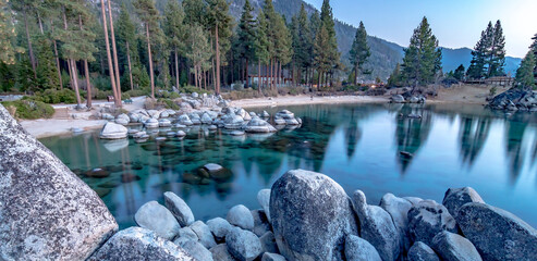 beautiful sierra scenery at lake tahoe california