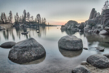 beautiful sierra scenery at lake tahoe california