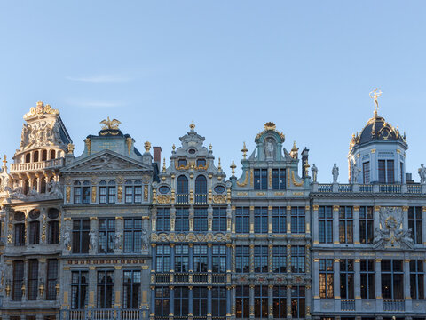 The Grand Place in central Brussels, Belgium.