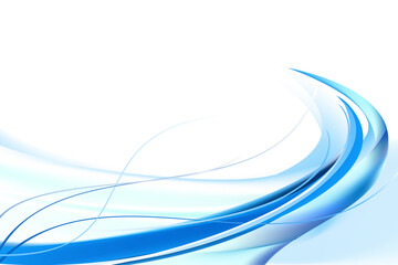 Abstract blue wavy with blurred light curved lines background. Vector, illustration, eps10.