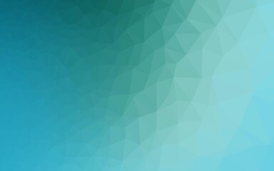 Light BLUE vector shining triangular pattern. Colorful illustration in abstract style with gradient. Triangular pattern for your business design.