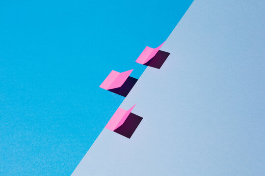 Three stickers on different backgrounds