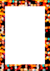 White Frame with Decorated Borders