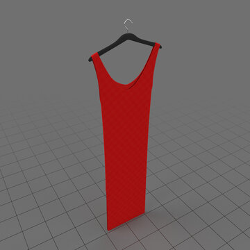 Hanging red dress