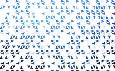 Light BLUE vector template with crystals, triangles. Modern abstract illustration with colorful triangles. Modern template for your landing page.
