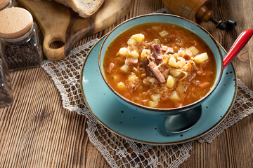 Traditional cabbage soup.