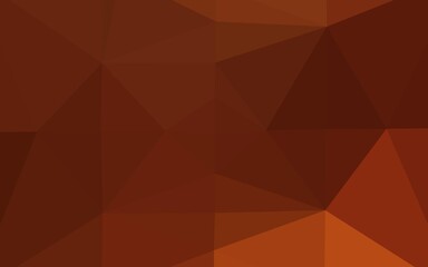 Dark Yellow, Orange vector abstract mosaic background. Colorful abstract illustration with gradient. New texture for your design.