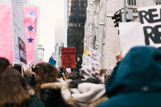feminist signs at women's march