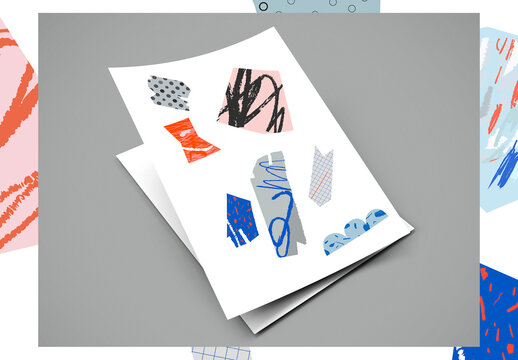 Kit artistico di collage e cutout