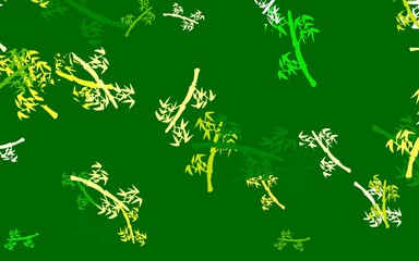 Light Green, Red vector elegant pattern with branches.