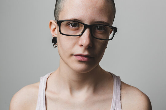 Androgynous Young Woman Portrait
