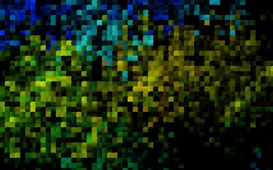 Dark Blue, Yellow vector layout with lines, rectangles. Decorative design in abstract style with rectangles. Pattern for commercials.