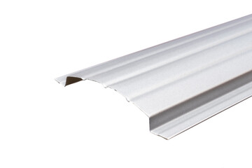 Blockhouse rails for fence colored colorful metal profile elements isolated