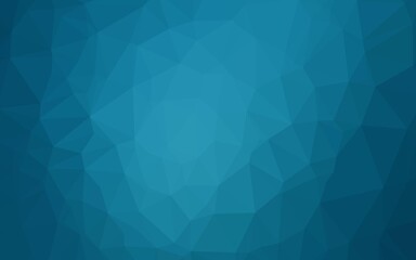 Dark BLUE vector abstract mosaic background. Creative illustration in halftone style with gradient. Textured pattern for background.