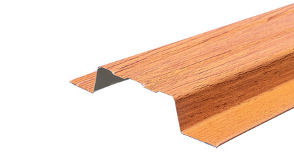 Blockhouse rails for fence colored colorful metal profile elements isolated