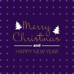 Merry Christmas gold glittering lettering design. Vector illustration EPS 10