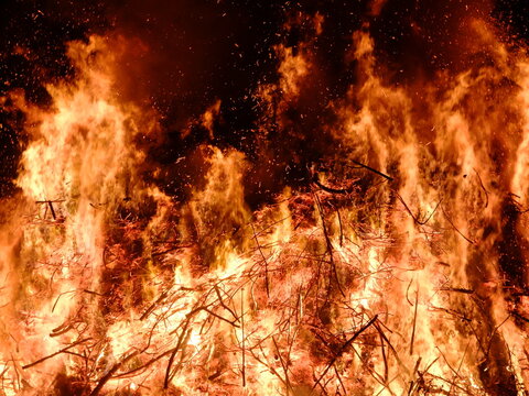 A big fire