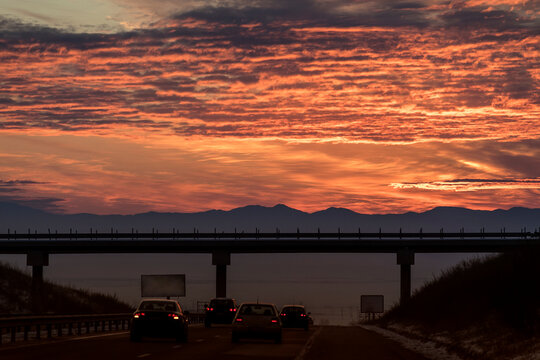 sunrise over the way