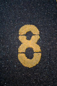 Number 8 on ground