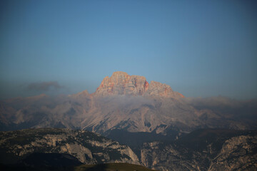 Obraz premium The Three Peaks natural park in the italian dolomites