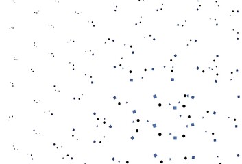 Light BLUE vector pattern in polygonal style with circles.