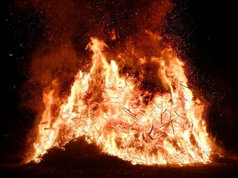A big fire