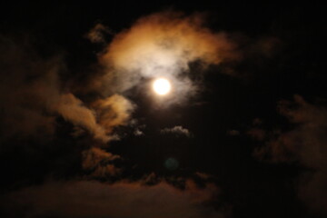 Obraz premium 月のある景色 月空 