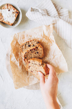 Delicious fruitcake with dried fruit and nuts
