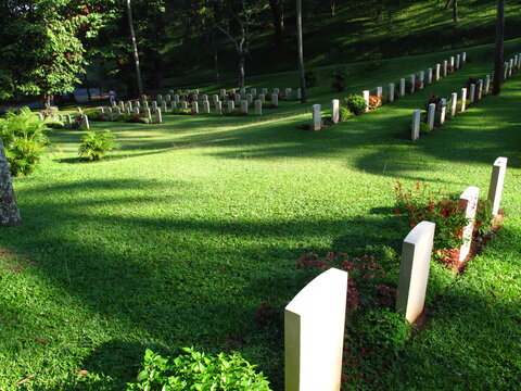 Cementry in sunny day, american cementry