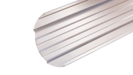 Blockhouse rails for fence colored colorful metal profile elements isolated