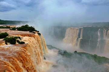 iguazu falls from brazil