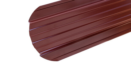 Blockhouse rails for fence colored colorful metal profile elements isolated