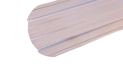 Blockhouse rails for fence colored colorful metal profile elements isolated