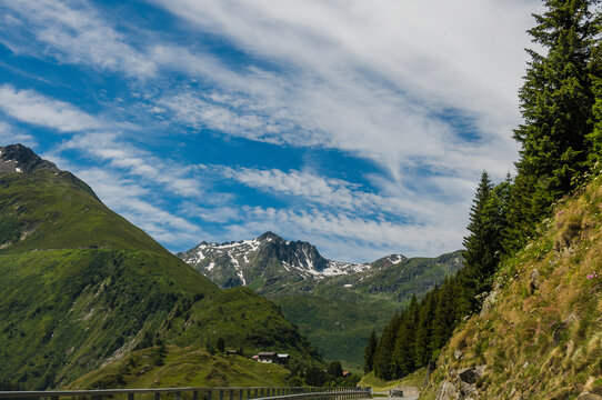 Oberalppass, Passstrasse, Pass, Bergstrasse, Alpsu, Oberalpstrasse, Disentis, Surselva, Graub&uuml;nden, Adermatt, Uri, Urserental, Wanderweg, Alpen, Sommer, Schweiz