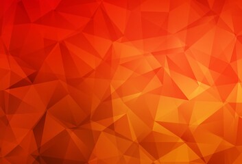 Light Red vector polygon abstract backdrop.