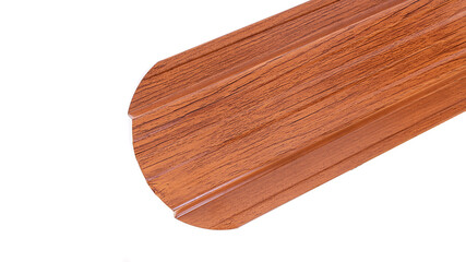 Blockhouse rails for fence colored colorful metal profile elements isolated