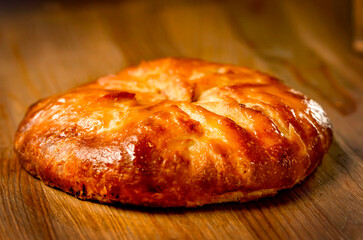 Homemade traditional pastries with cheese.