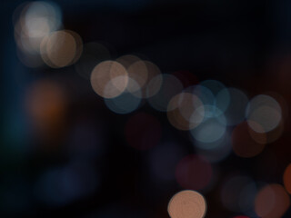 Background blur colorful bokeh lights.