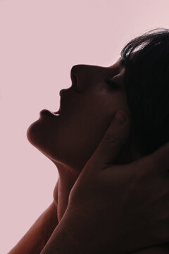 Closeup of ecstatic woman